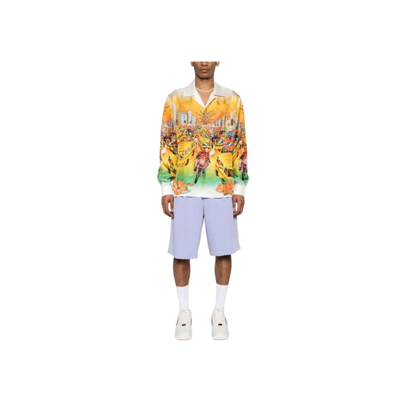 CASABLANCA Traffic Silk Shirt-1