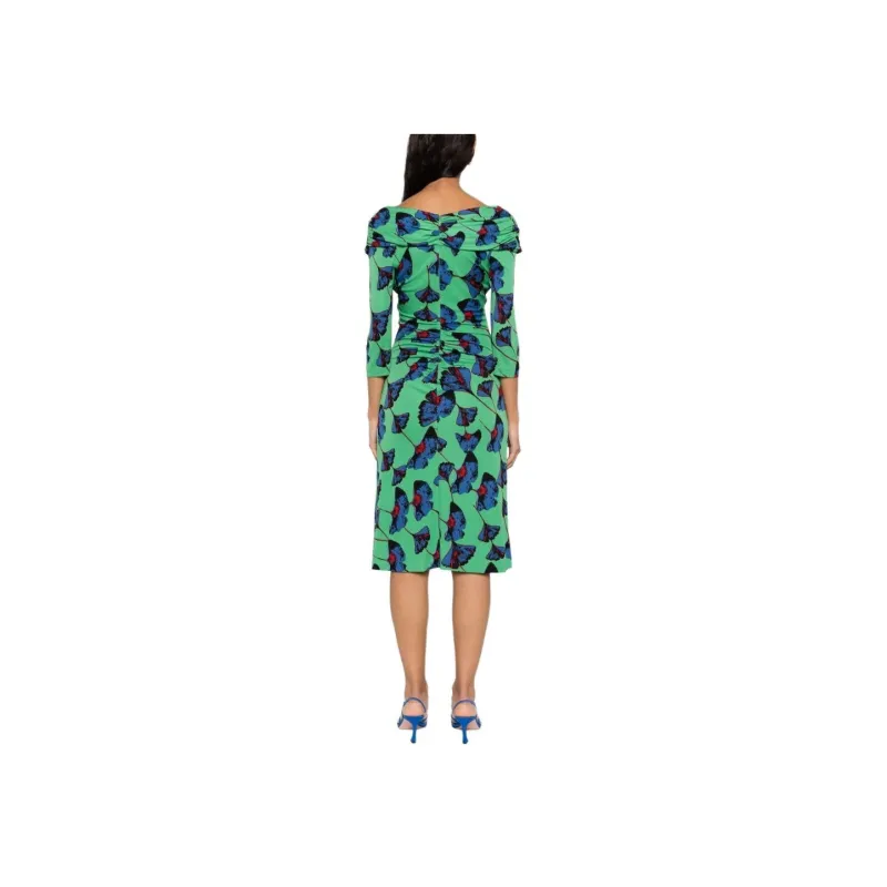 DVF Diane Von Furstenberg SS24 Long-Sleeved Dresses Women's Green-2