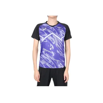 Asics T Shirts Men Purple