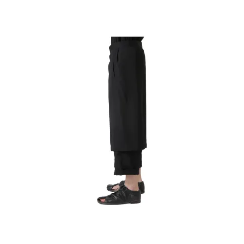 Yohji Yamamoto Pour Homme 블랙 남성 캐주얼 팬츠