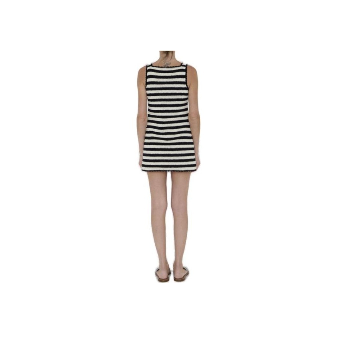 CELINE Triomphe Striped Mini Dress - POIZON
