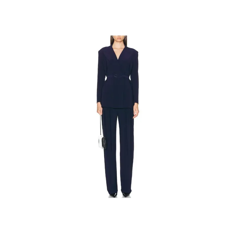 NORMA KAMALI High waisted Straight leg Trousers-3
