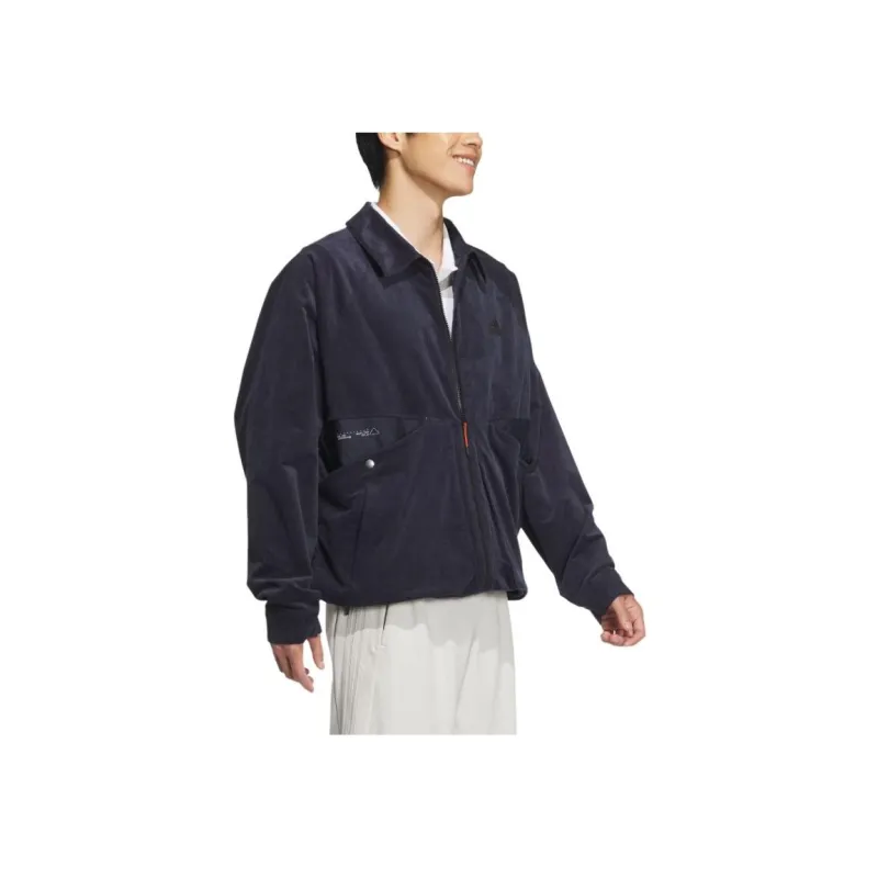 Adidas TECH TEXTURED FW24 Jackets Coats Men's Legend Ink-1