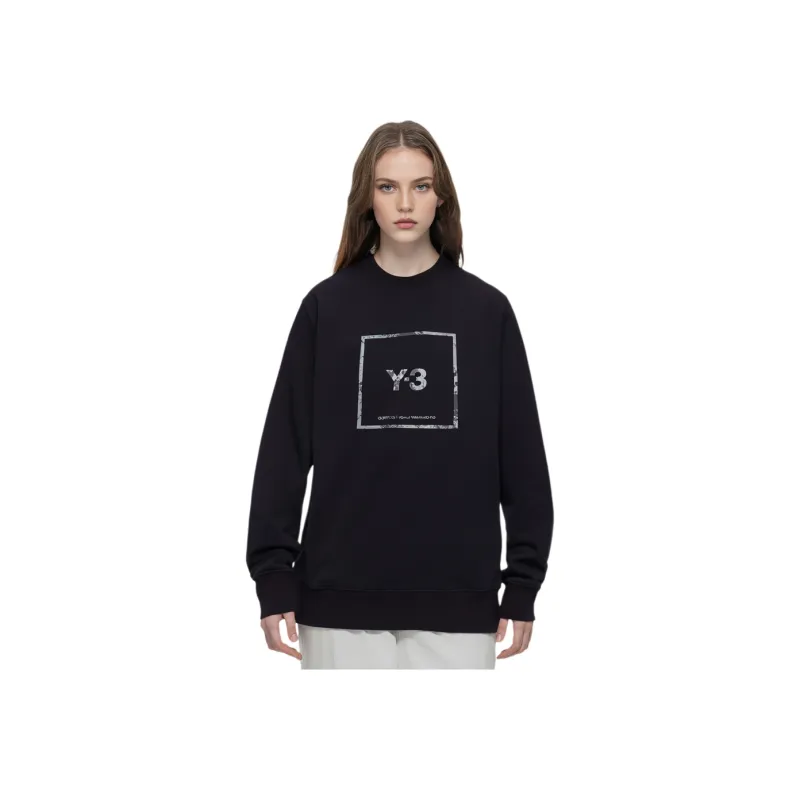Y 3 Sweatshirts Unisex Black-1