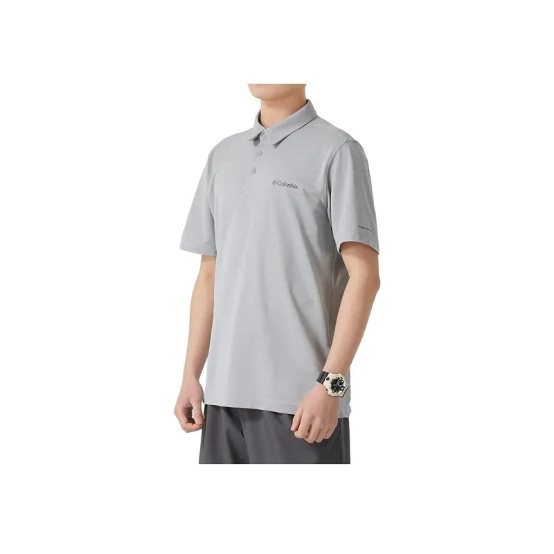 Columbia Polo Shirts Men Gray-2