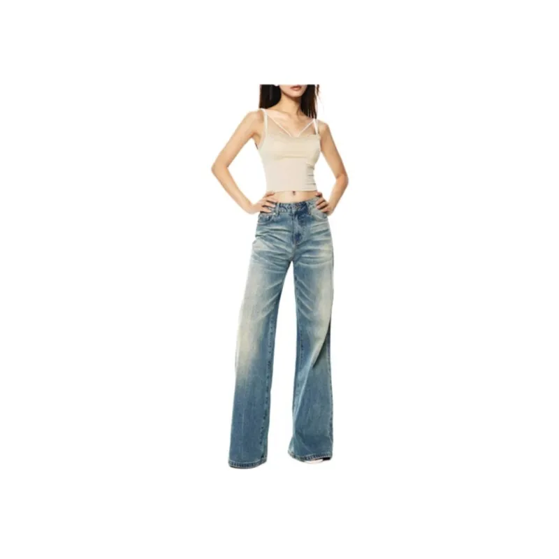 ZNZX Jeans Women's Sea Wave Blue-2