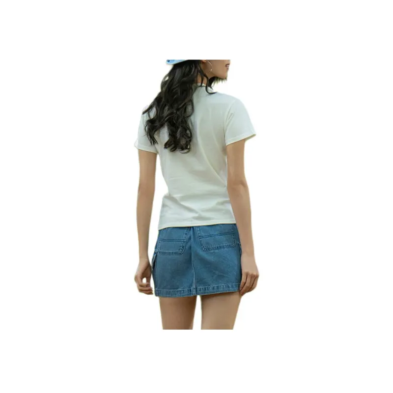 Vans T Shirts Women's Ecru-5