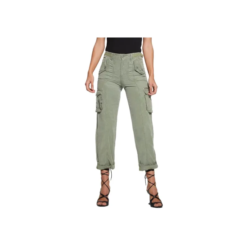 GUESS Cargo Pants Women's Green-0