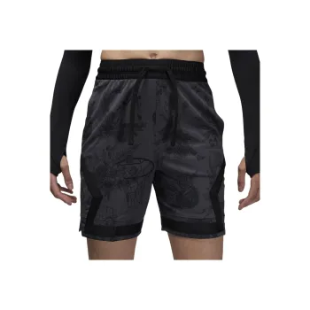 Jordan Men's Dri FIT Printed Diamond Shorts Casual Shorts Men's Black