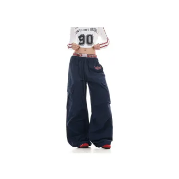 Pirkadat Casual Pants Unisex Navy Blue