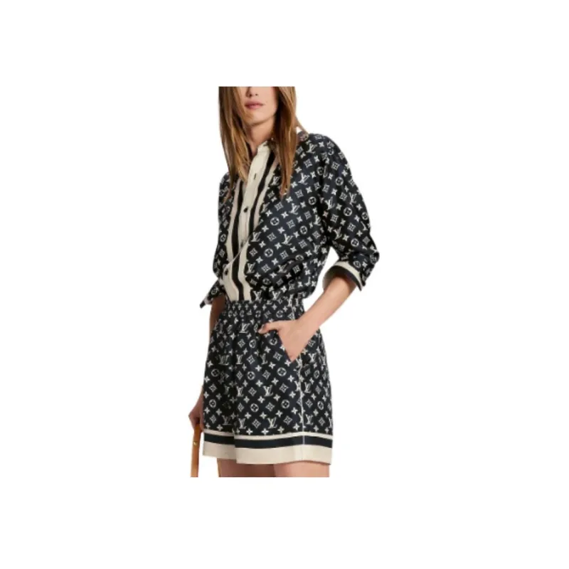 LOUIS VUITTON SS23 Casual Shorts Women's Black-3
