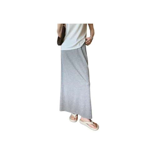 SUANNAIDEYICHU 여성 캐주얼 롱 스커트