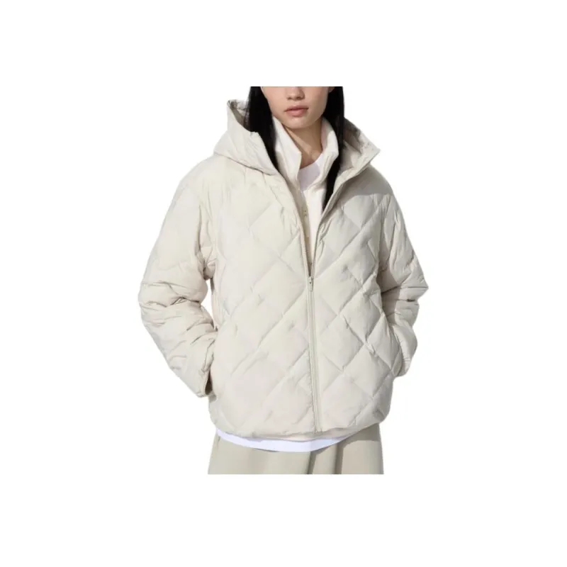 UNIQLO Puffer Jacket Women's Light Beige-0