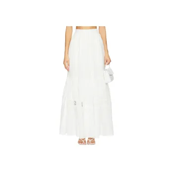 Aje Casual Long Skirt Women's Ivory White