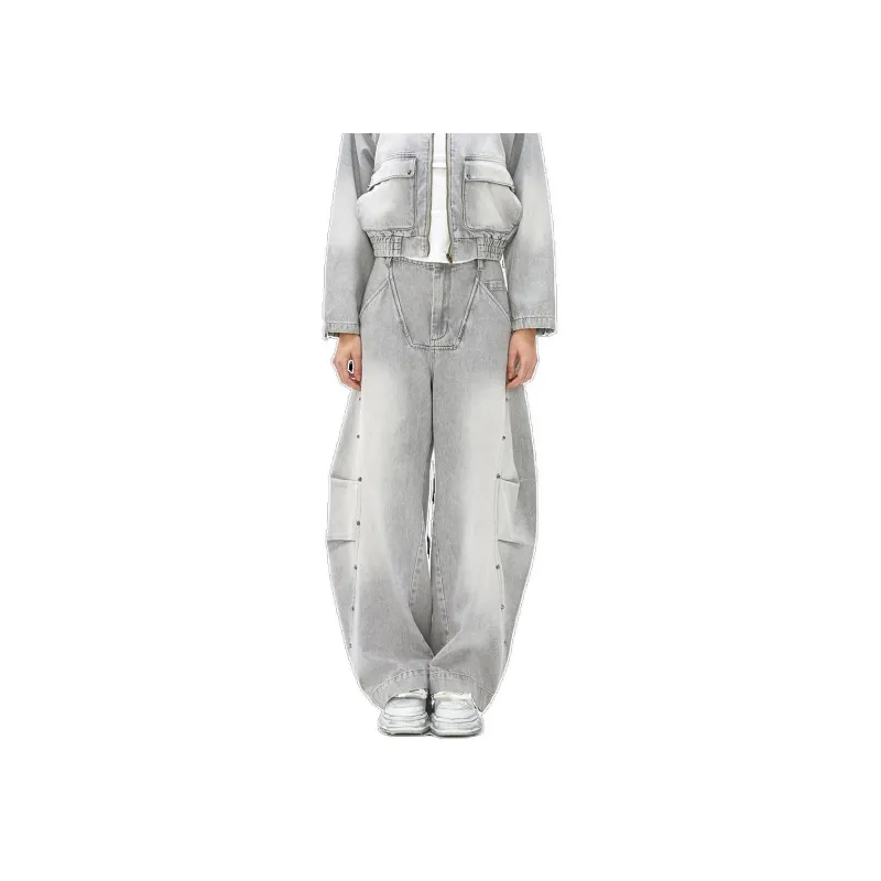 VANN VALRENCÉ Jeans Unisex Light Gray-0