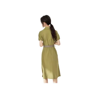 Mo Han Yi Mei Short Sleeved Dresses Women's Green