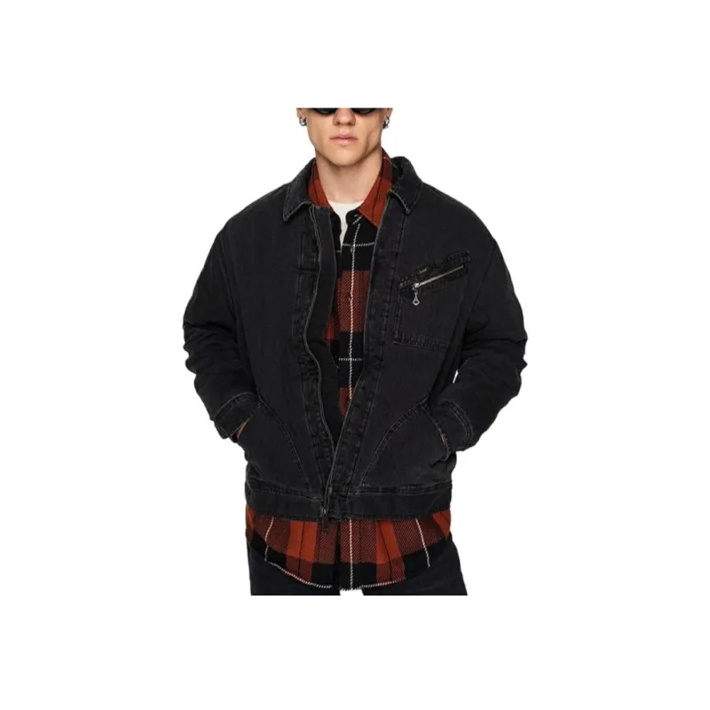 Lee Puffer Jackets Men Black-3