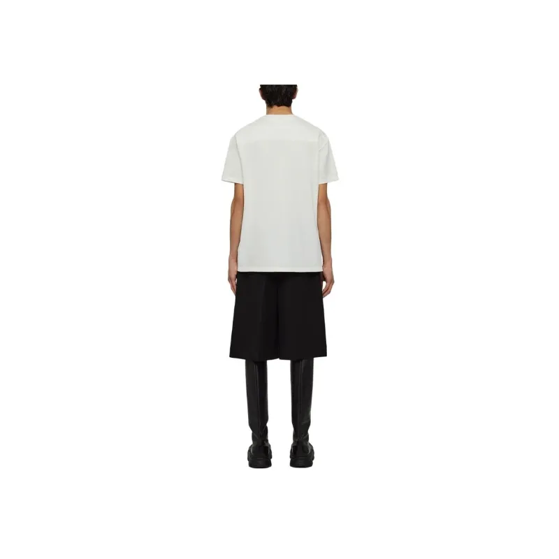 JIL SANDER Logo plaque Jersey knit T shirt-2