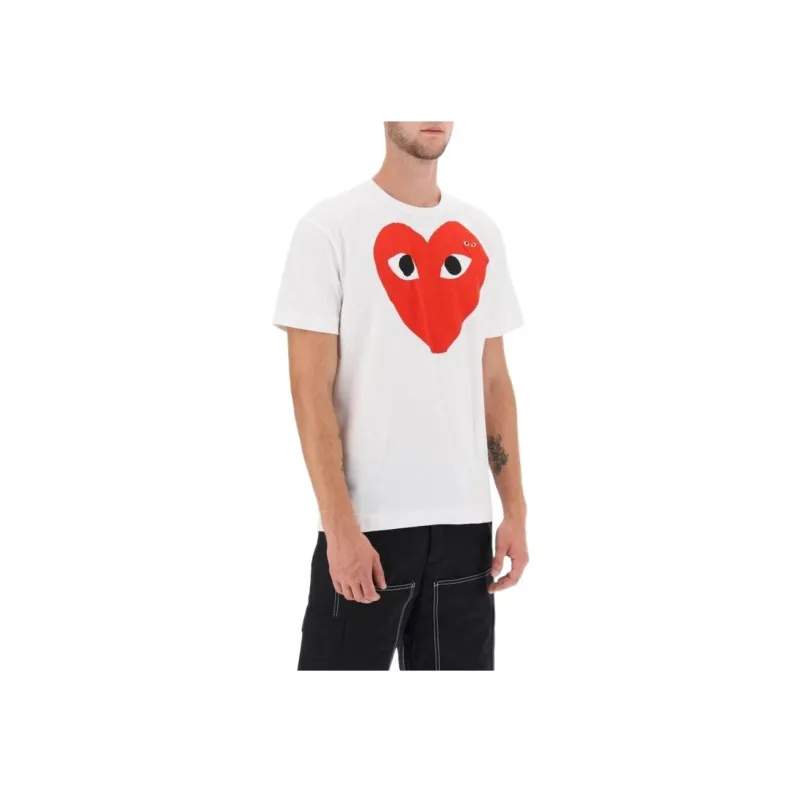 Comme Des Garcons Play Red Heart Emblem T shirt-2