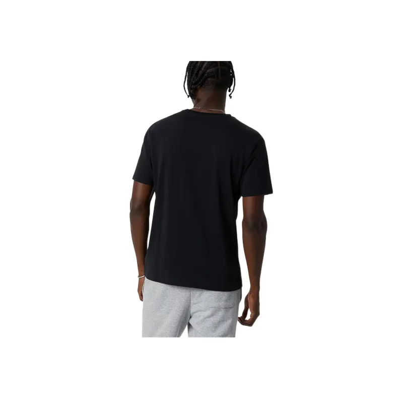 New Balance Set in Sleeve T Shirt Unisex Black-4