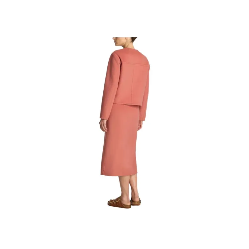 St. John Clasp-fastening Wool-cashmere Skirt-2