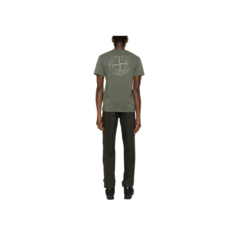 STONE ISLAND Logo Printed Crewneck T Shirt-2