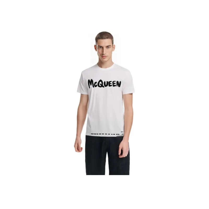 Alexander McQueen Regular T Shirt Men's White-2