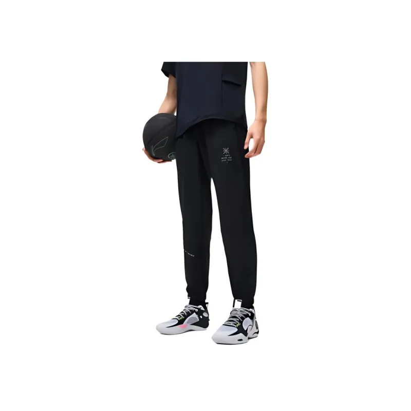 LiNing Knitted Sports Pants Men's Black-2