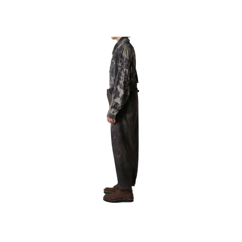 Yohji Yamamoto Casual Pants Men Brown-2