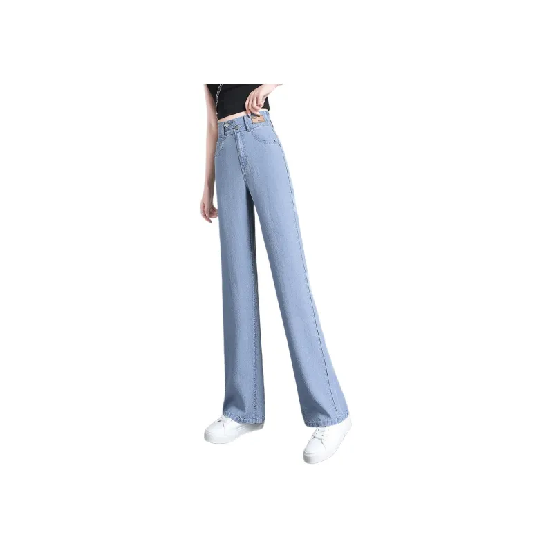 Mo Han Yi Mei Jeans Women's Light Blue-3
