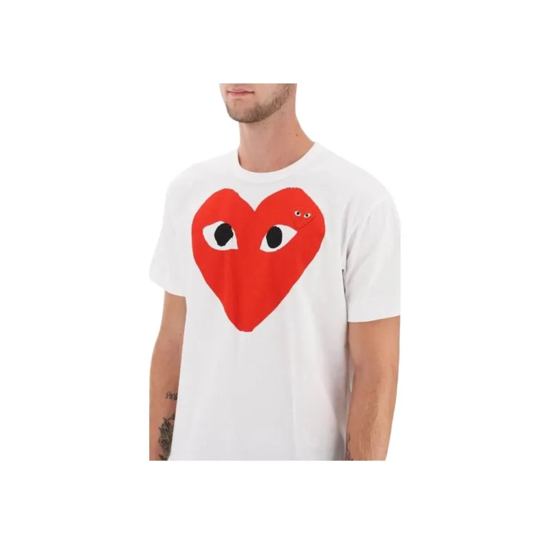 Comme Des Garcons Play Red Heart Emblem T shirt-4