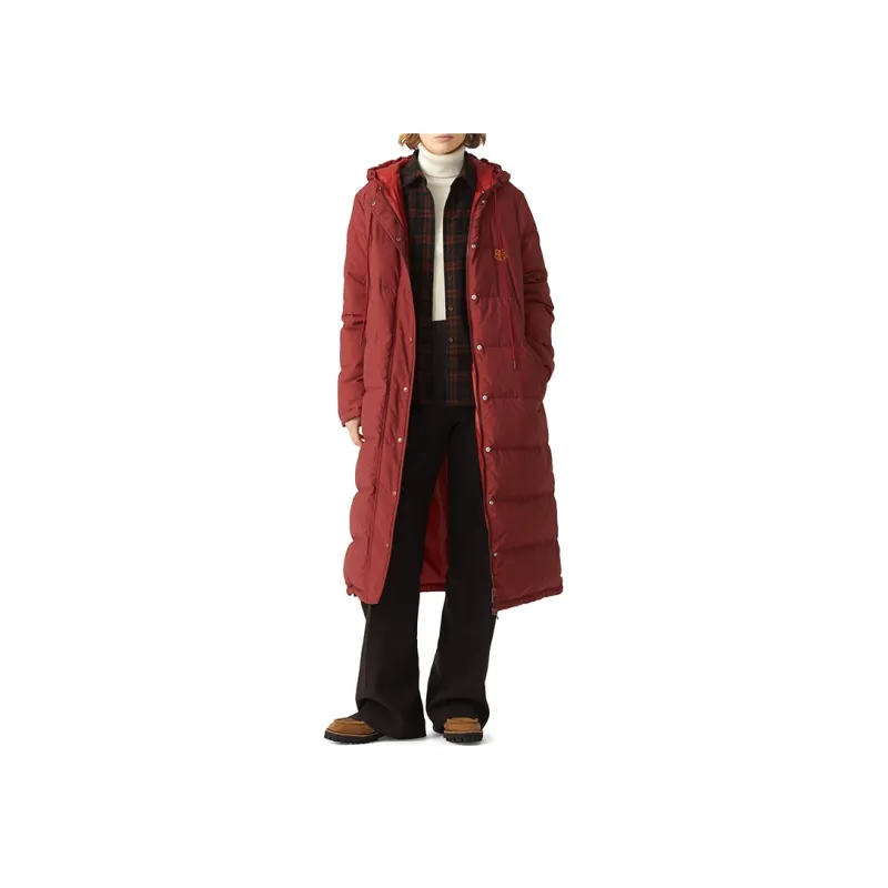 KENZO Down Jackets Women's Deep Red-2