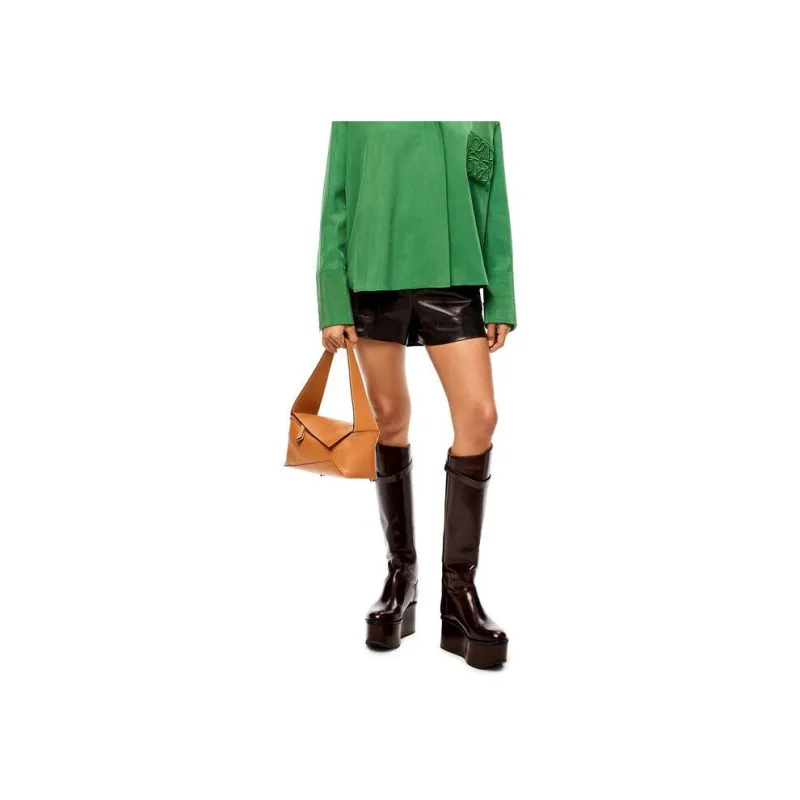 LOEWE Puzzle Hobo Bag In Nappa Calfskin Warm Desert-7