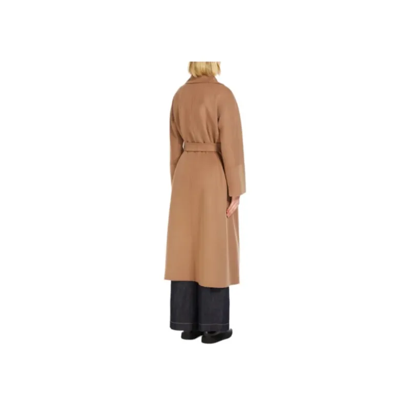 'S MAX MARA Elisa Collection Wool Robe Coat Coats Women's Camel-2