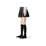 [Knee-Length Socks 38cm]Black 1 Pair