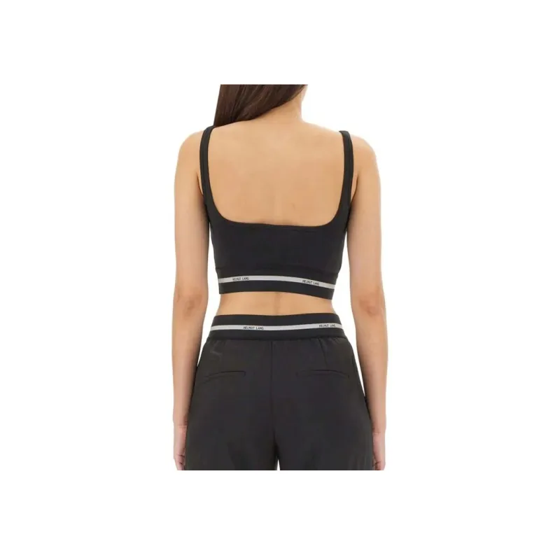Helmut Lang Logo band Cropped Top-4