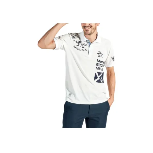 MUNSINGWEAR 화이트 남성 폴로 셔츠