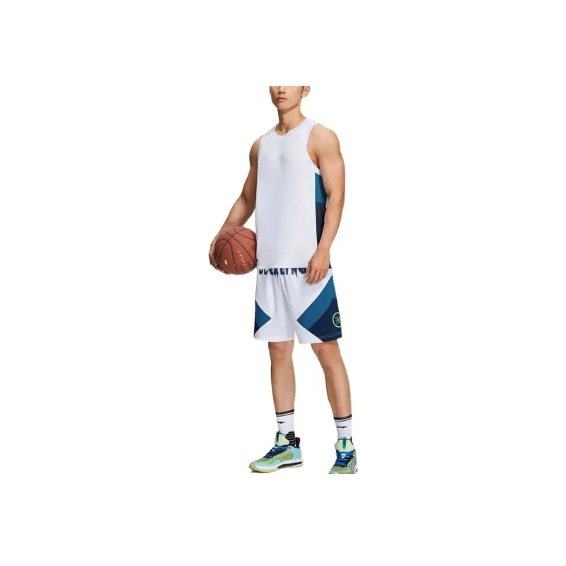 LiNing Basketball Jersey Men's White-3