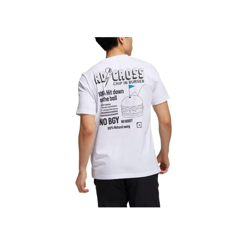 Adidas T Shirts Men White-2