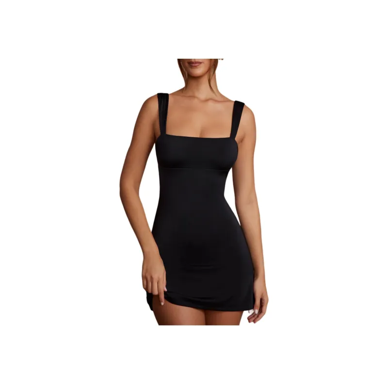 OH POLLY VIOLETTA Slip Dresses Women's Black-0