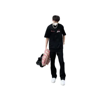 Menglaini Jeans Unisex Black