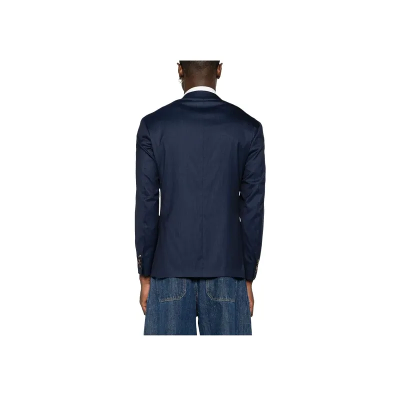 Canali Striped Wool-blend Blazer-1