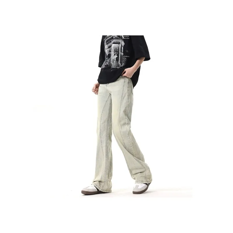 PANDA ADEVIL Jeans Unisex Yellow Mud-1