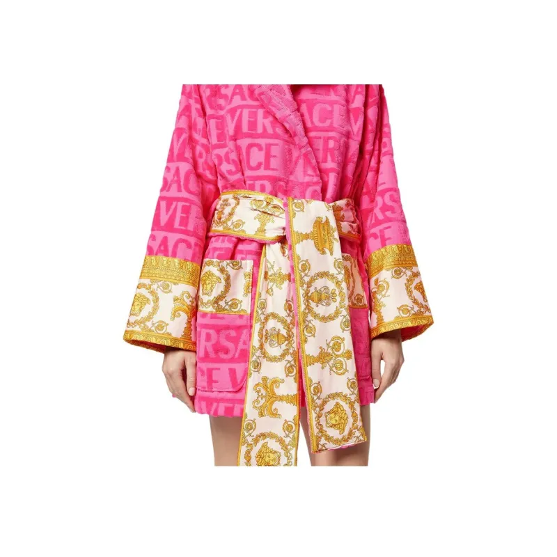 VERSACE Bathrobes Women's Rose Red-2