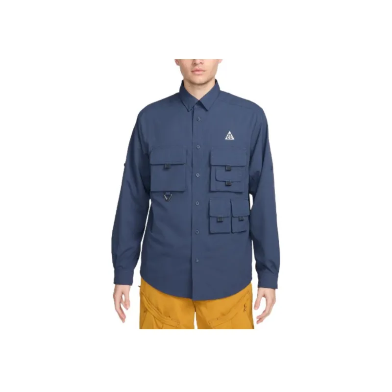 Nike ACG Shirt Men's Thunder Blue/Peak White-2