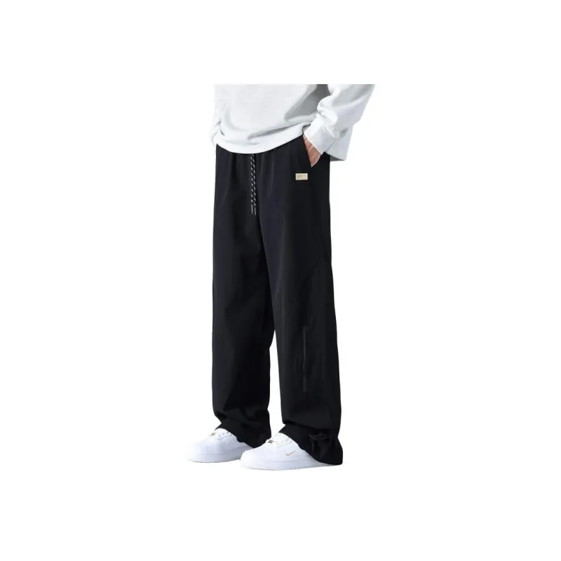Small Columns Under The Sea Cargo Pants Unisex Black-2