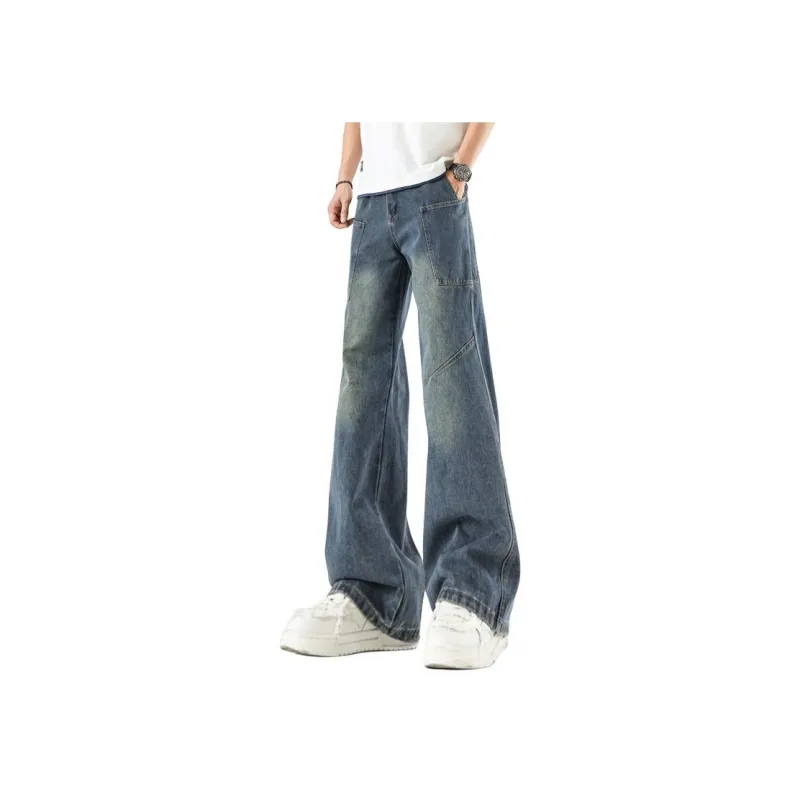HOKLV Jeans Unisex Black Gray Color-3
