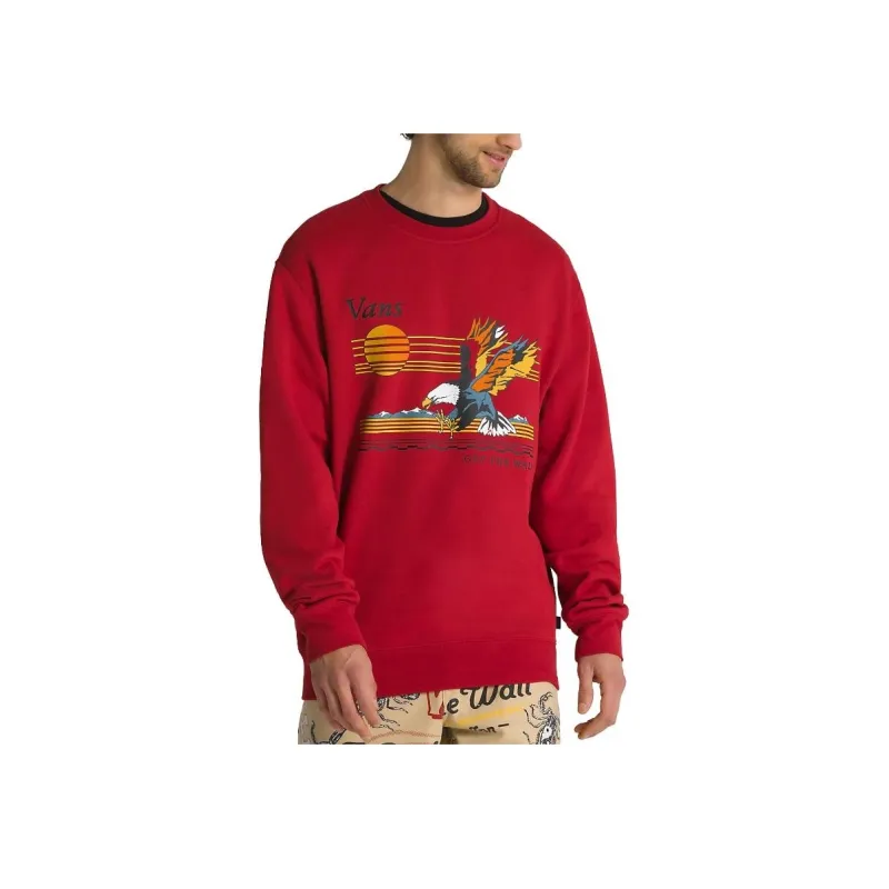 Vans Sweatshirts Unisex Red-4