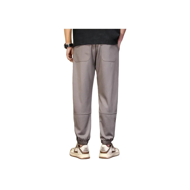 Tonlion Knitted Sports Pants Men's Gray-2