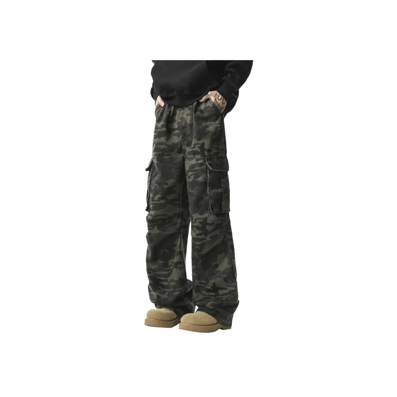 TBSM Casual Pants Unisex Army Green Camouflage-0